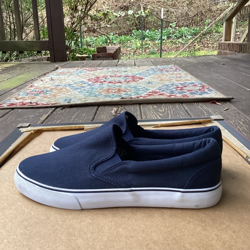 Goodfellow blue slip on business casual loafers, size 8 - Picture 4 of 8